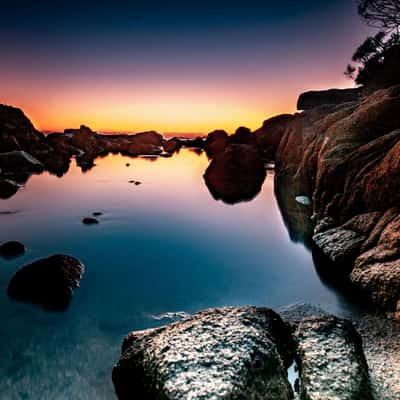 Binalong Bay sunrise Tasmania, Australia