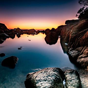 Binalong Bay sunrise Tasmania, Australia