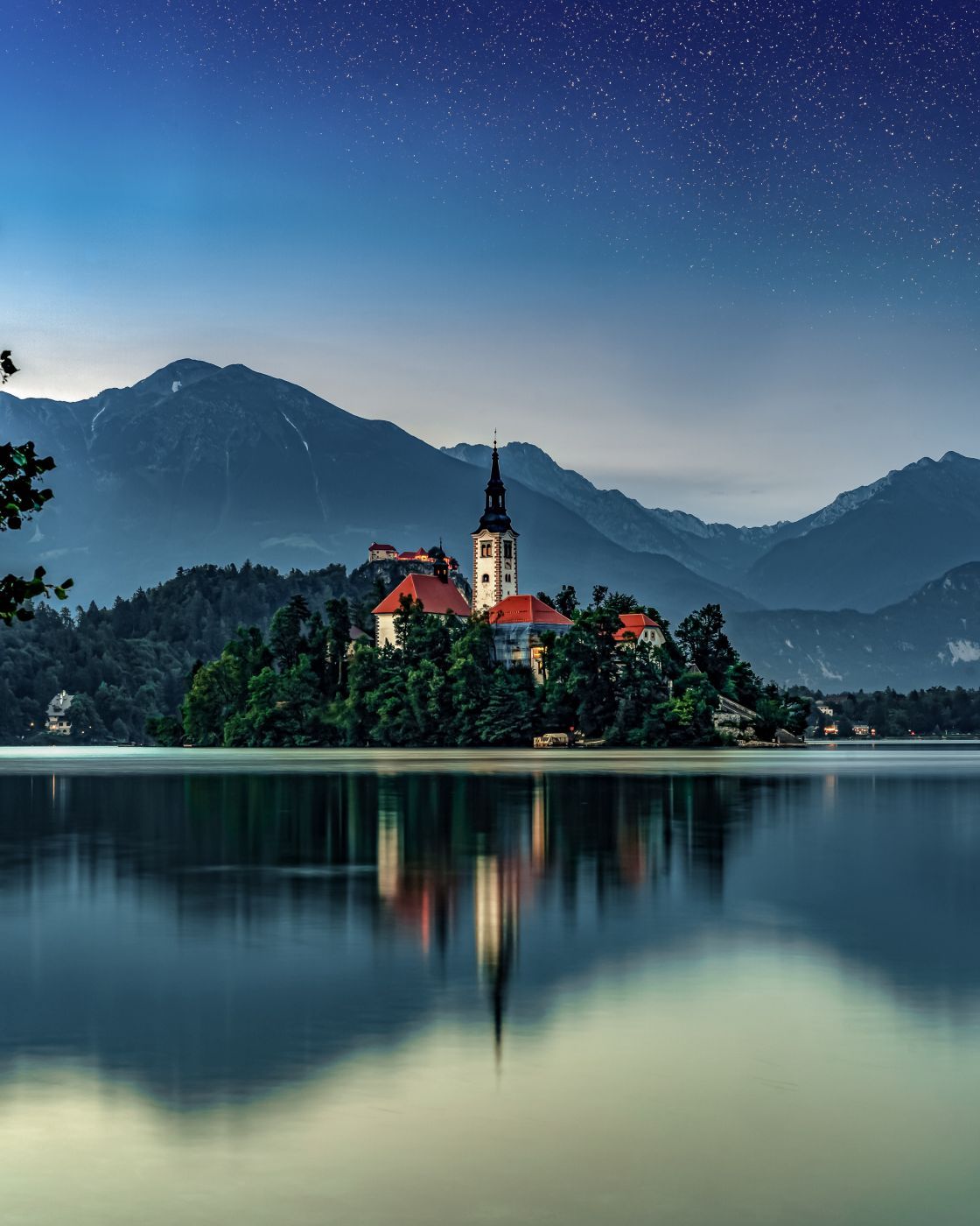 Lake Bled - Wooden Jetty - Rock covered with coins, Slovenia