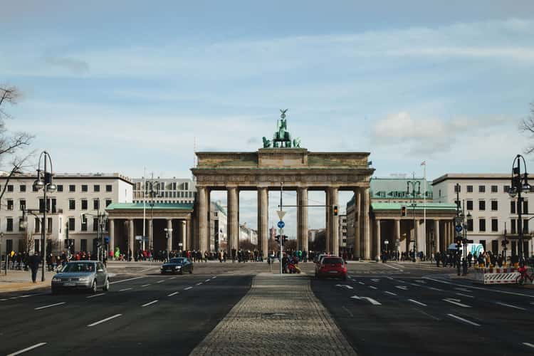 Brandenburg Gate from behind, Berlin