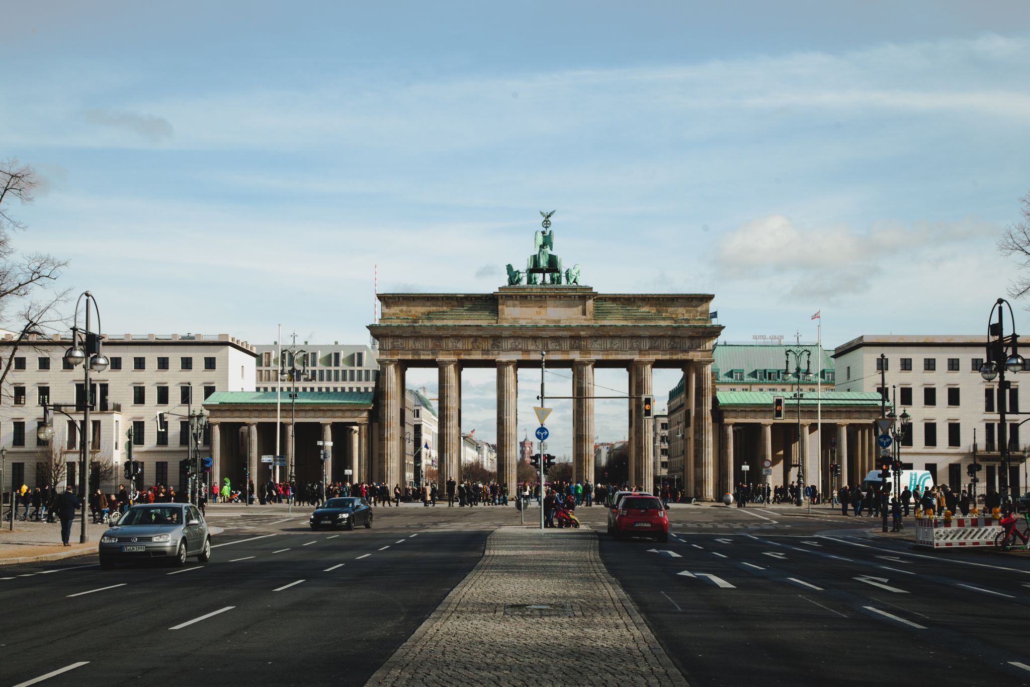 Brandenburg Gate from behind, Berlin, Germany