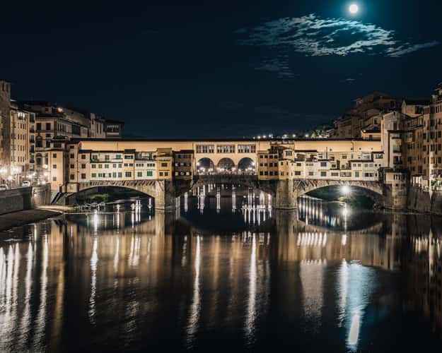 Bridge at Ponte Santa Trinita, Florence, Tuscany, Italy