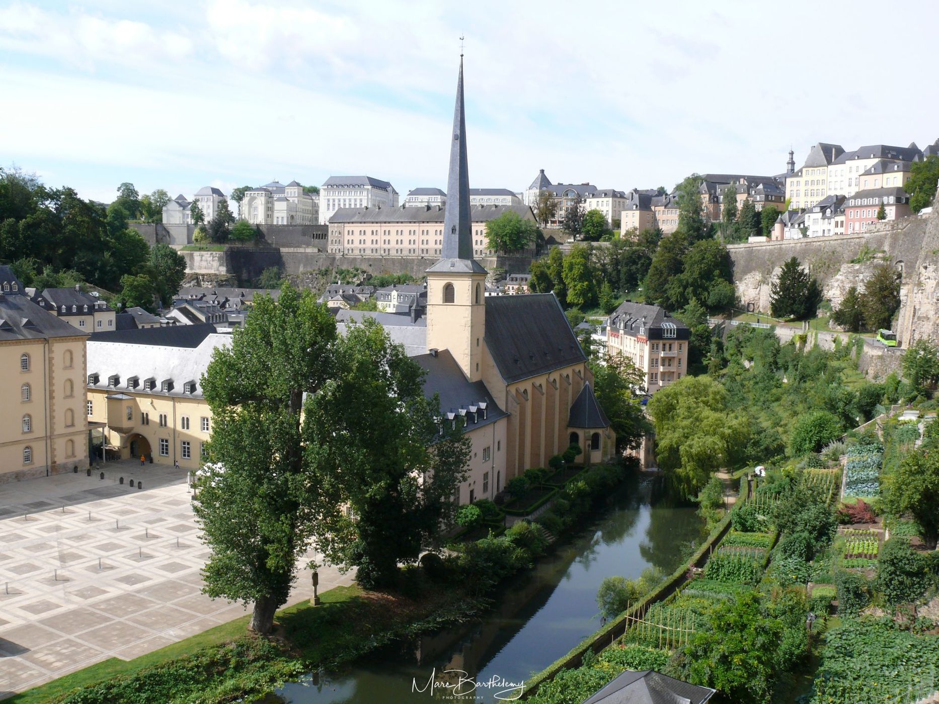 Saint-Jean-du-Grund view, Luxembourg city, Luxembourg