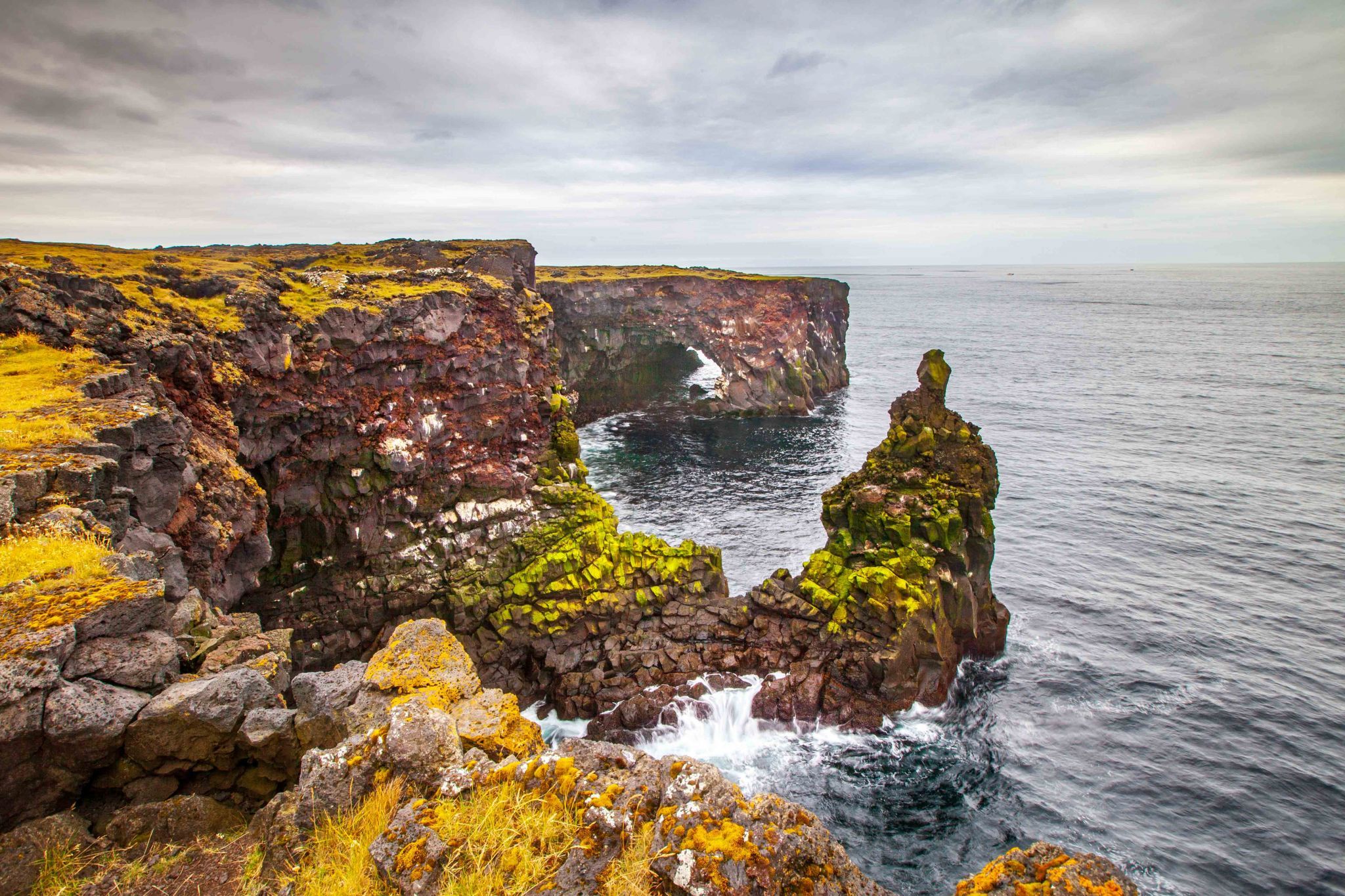 Cliffs at Svörtuloft, Iceland