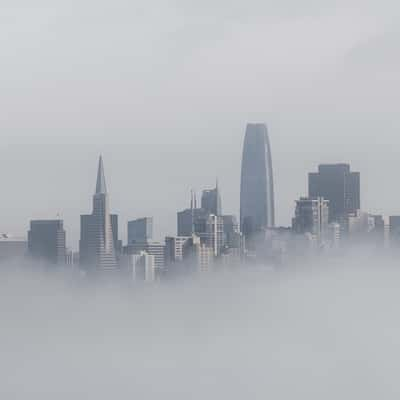 Downtown San Francisco from Moore Rd Pier, USA