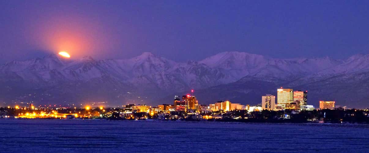 Earthquake Park view of Anchorage, Alaska