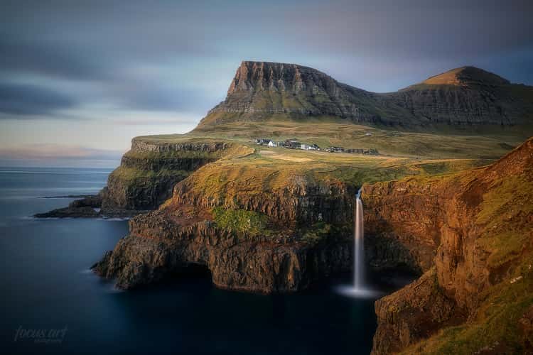 Múlafossur Waterfall