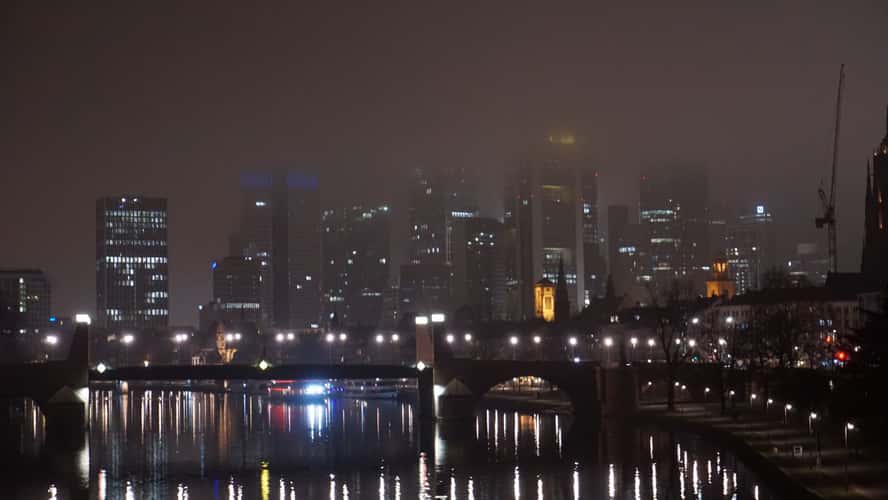 View from Ignatz-Bubis-Brücke, Frankfurt am Main