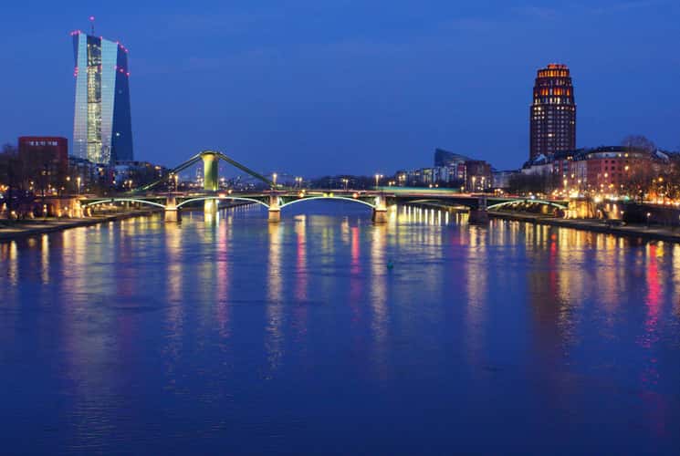 View from Old Bridge of Frankfurt