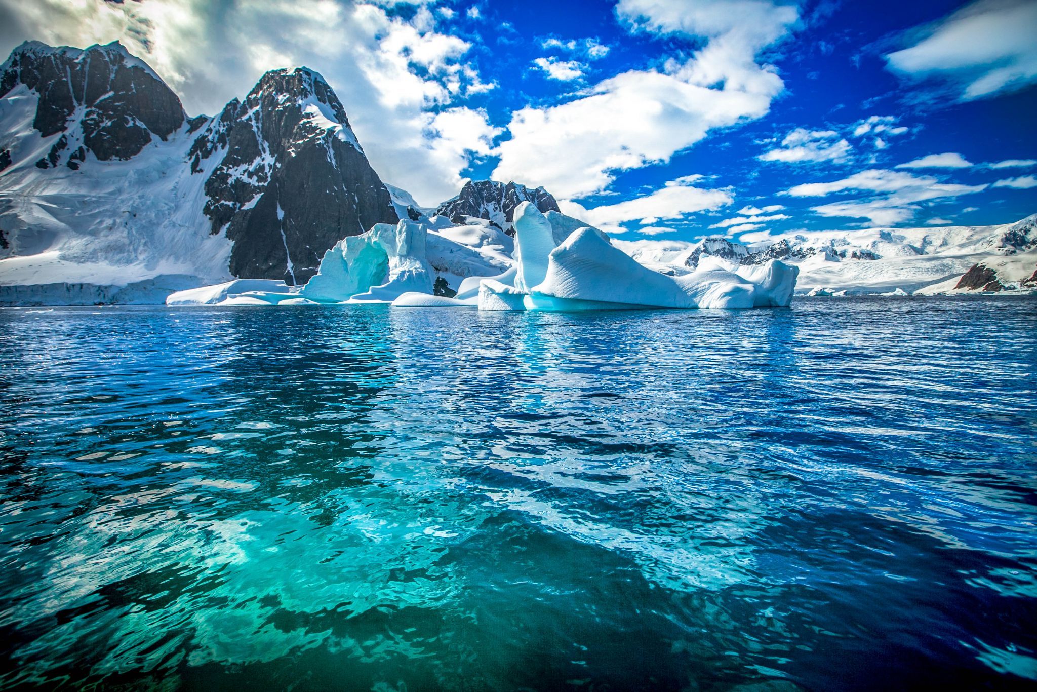 Iceberg Reflections Antarctica, Antarctica