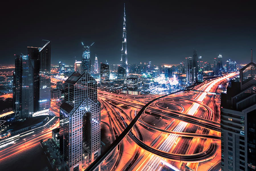 The Best View of Dubai, Burj Khalifa view from Shangri-La, United Arab Emirates