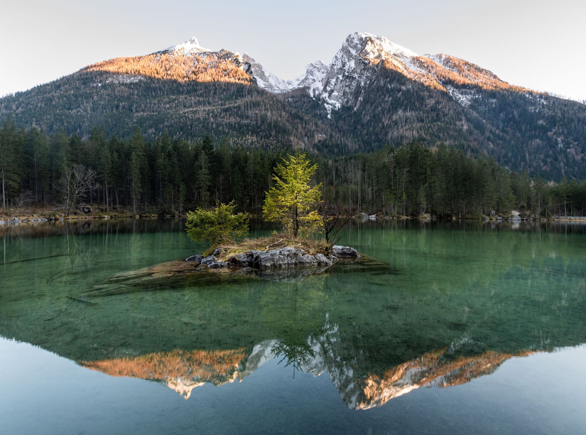 Lake Hintersee, Berchtesgadener Land, Germany
