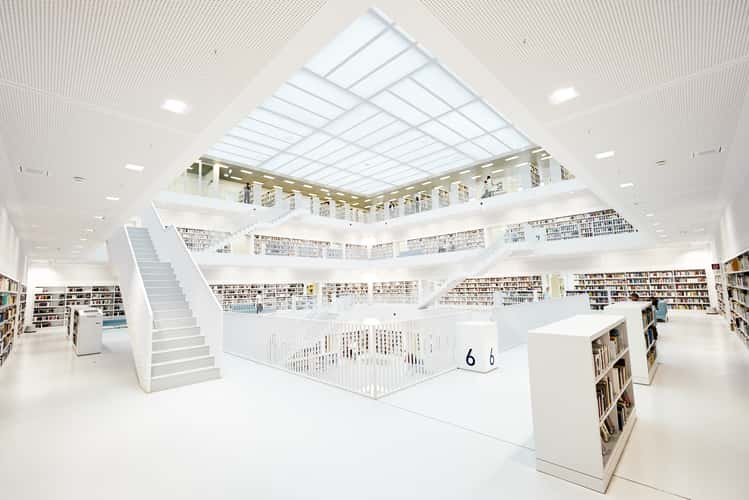 Inside City Library, Stuttgart