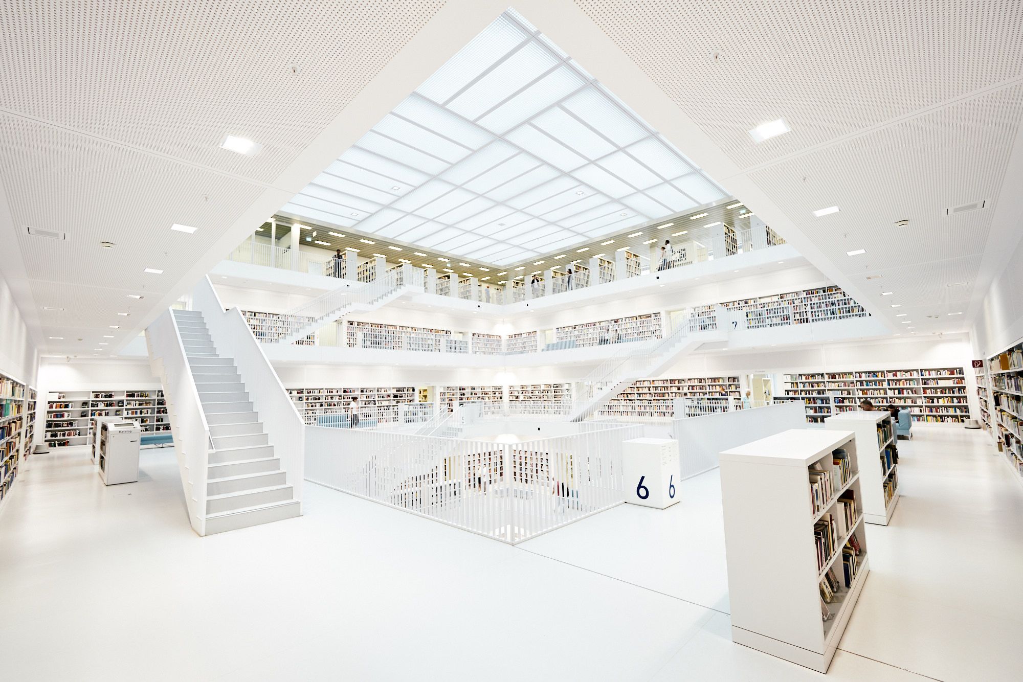 Inside City Library, Stuttgart, Germany