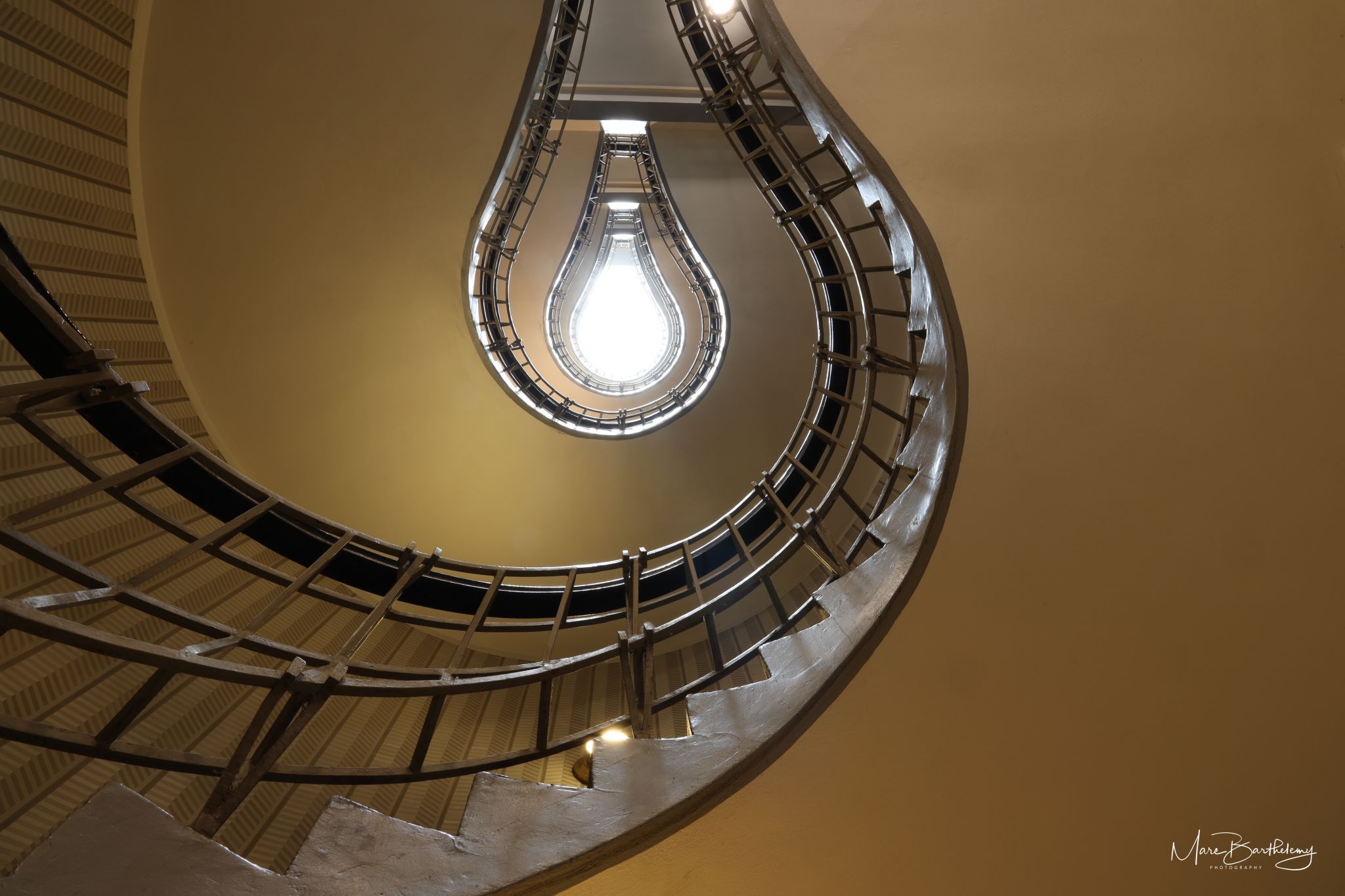 Light bulb staircase, Prague, Czech Republic