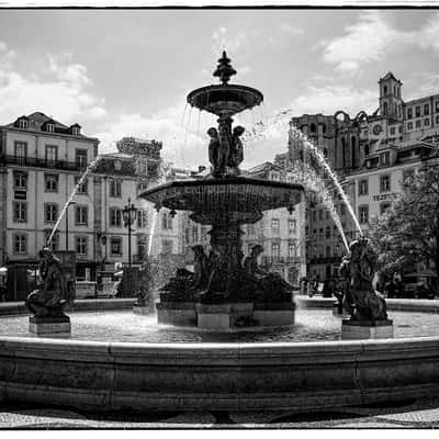 Lisbon, Praça Dom Pedro IV, Portugal