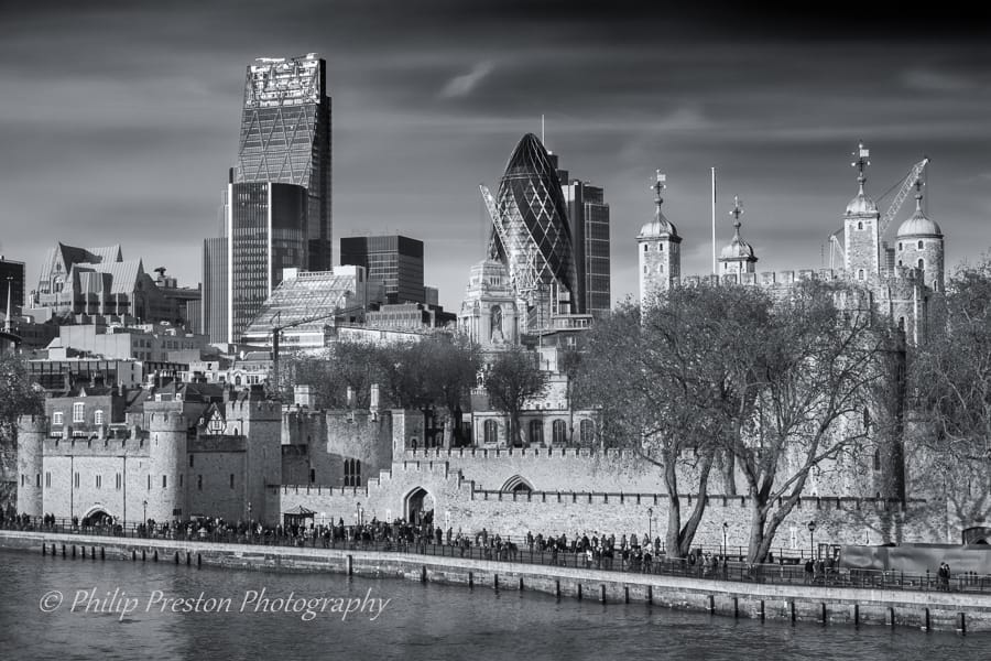 London Skyline from Tower Bridge Exhibition, United Kingdom