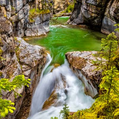 Maligne canyon waterfalls, Canada