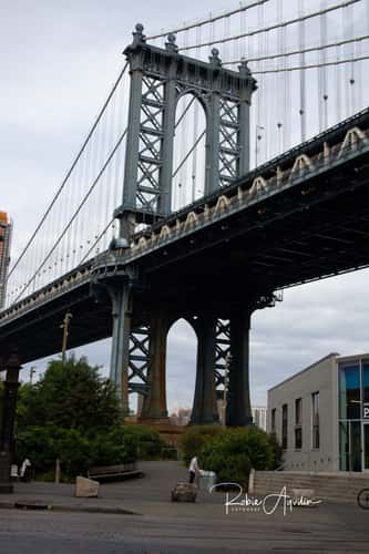 Manhattan Bridge from Washington St., New York City