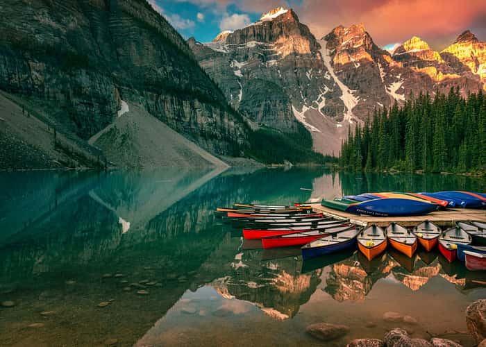 Moraine Lake Canoe Dock