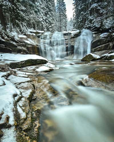 Mumlava waterfall, Harrachov, Czech Republic