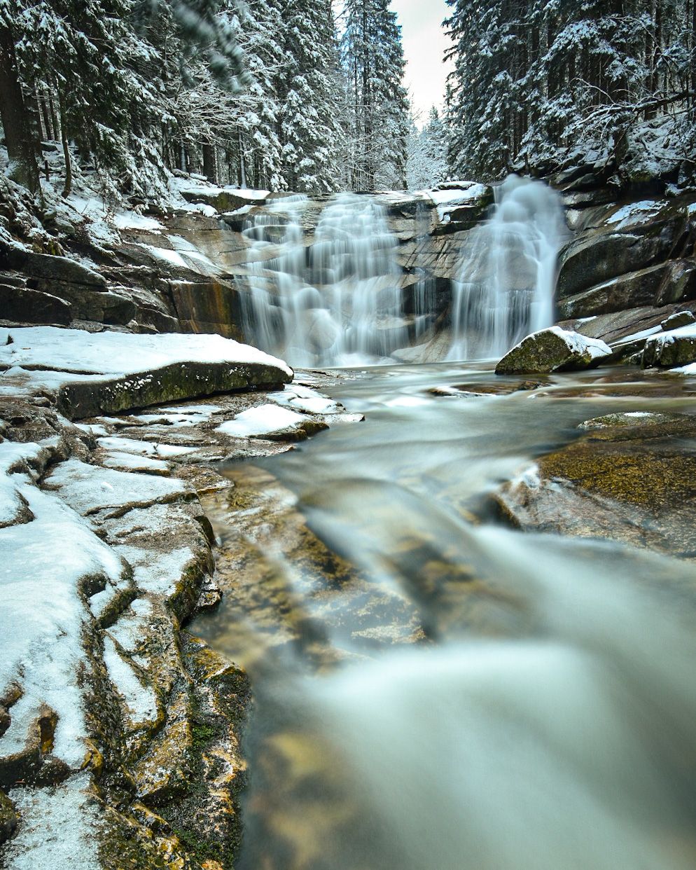 Mumlava waterfall, Harrachov, Czech Republic, Czech Republic