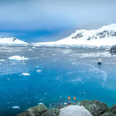 Neko Harbour Panorama Antarctica, Antarctica