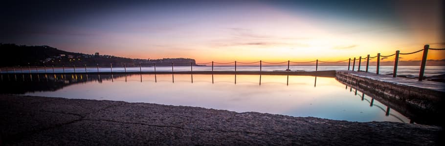 Ocean Pool sunrise Newport Beach Sydney New South Wales
