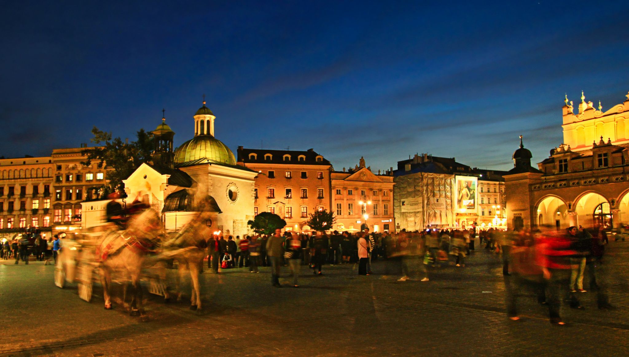 St. Adalbert's Church on Kraków's Main Market Square, Poland