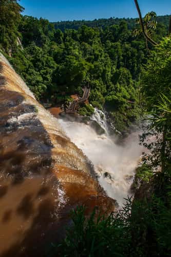 Over the falls Salto Bossetti, Iguazu Falls