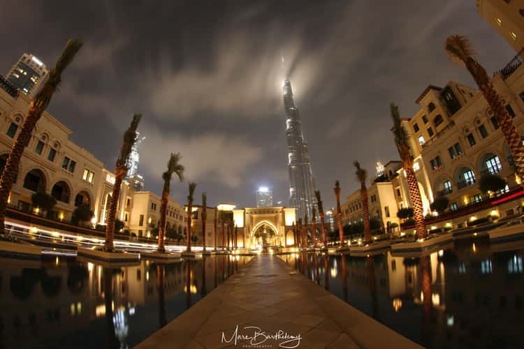 Palace Pool with Burj Khalifa, Dubai