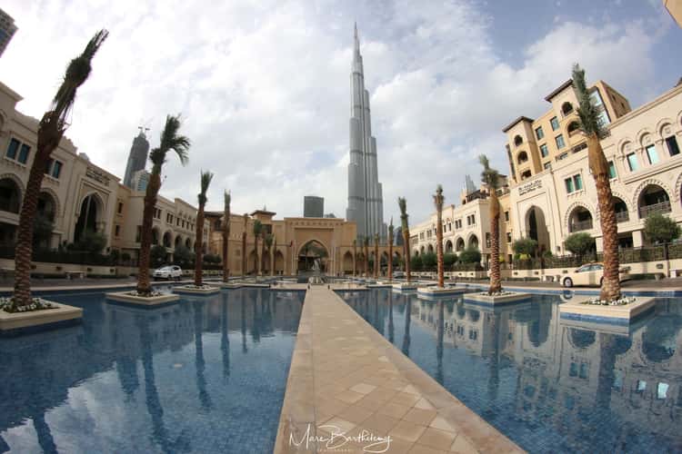 Palace Pool with Burj Khalifa, Dubai