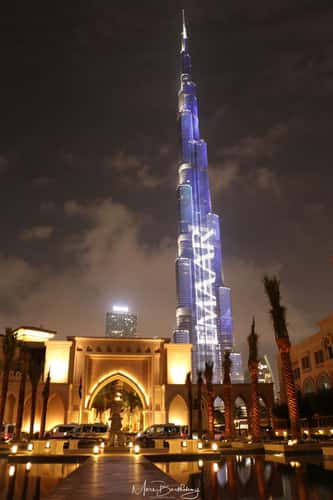Palace Pool with Burj Khalifa, Dubai