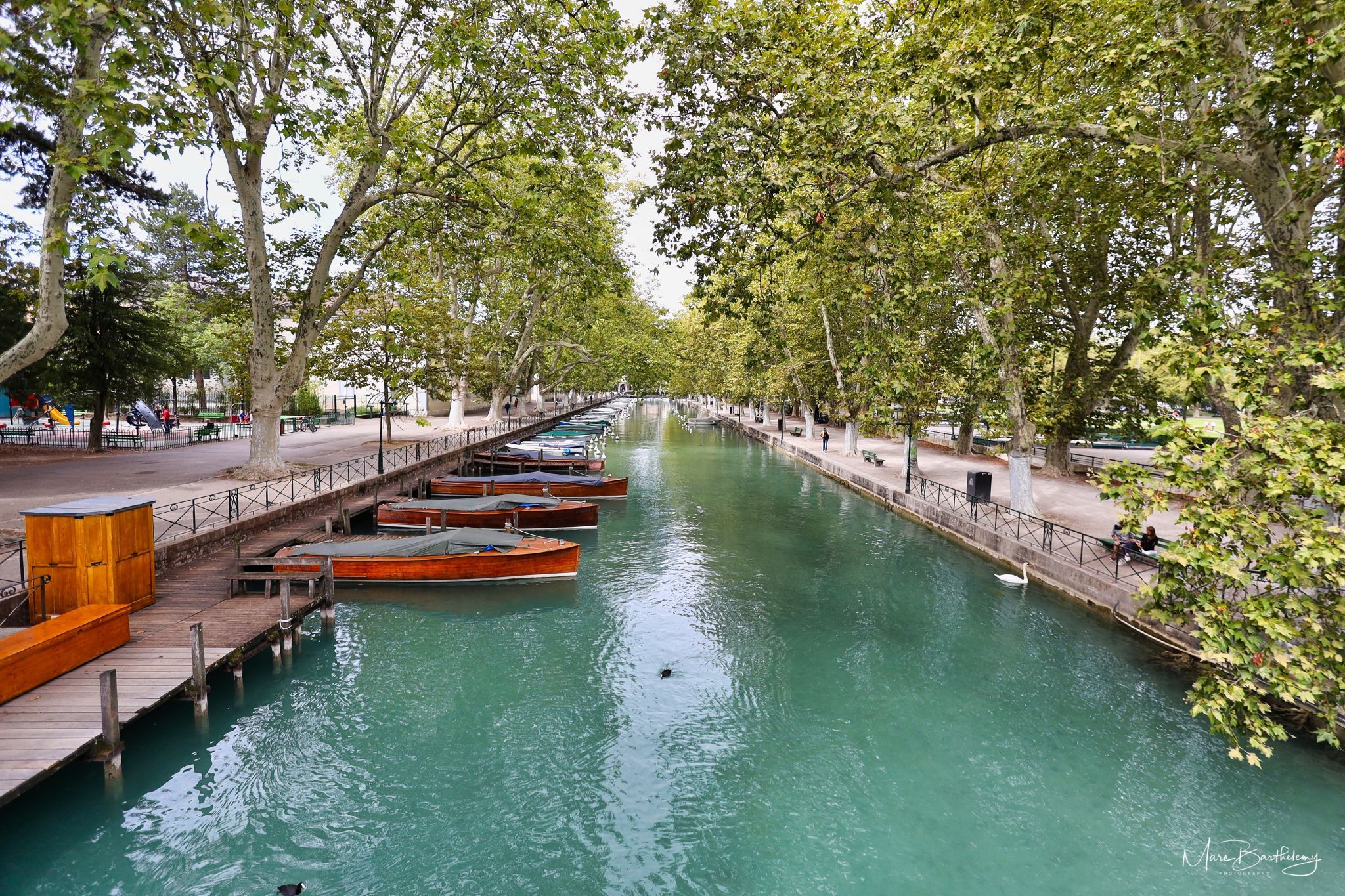 View from the Pont des Amours, Annecy, France
