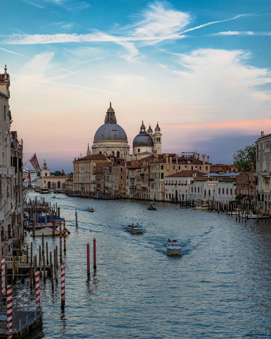 View from Ponte dell'Accademia, Venice, Italy