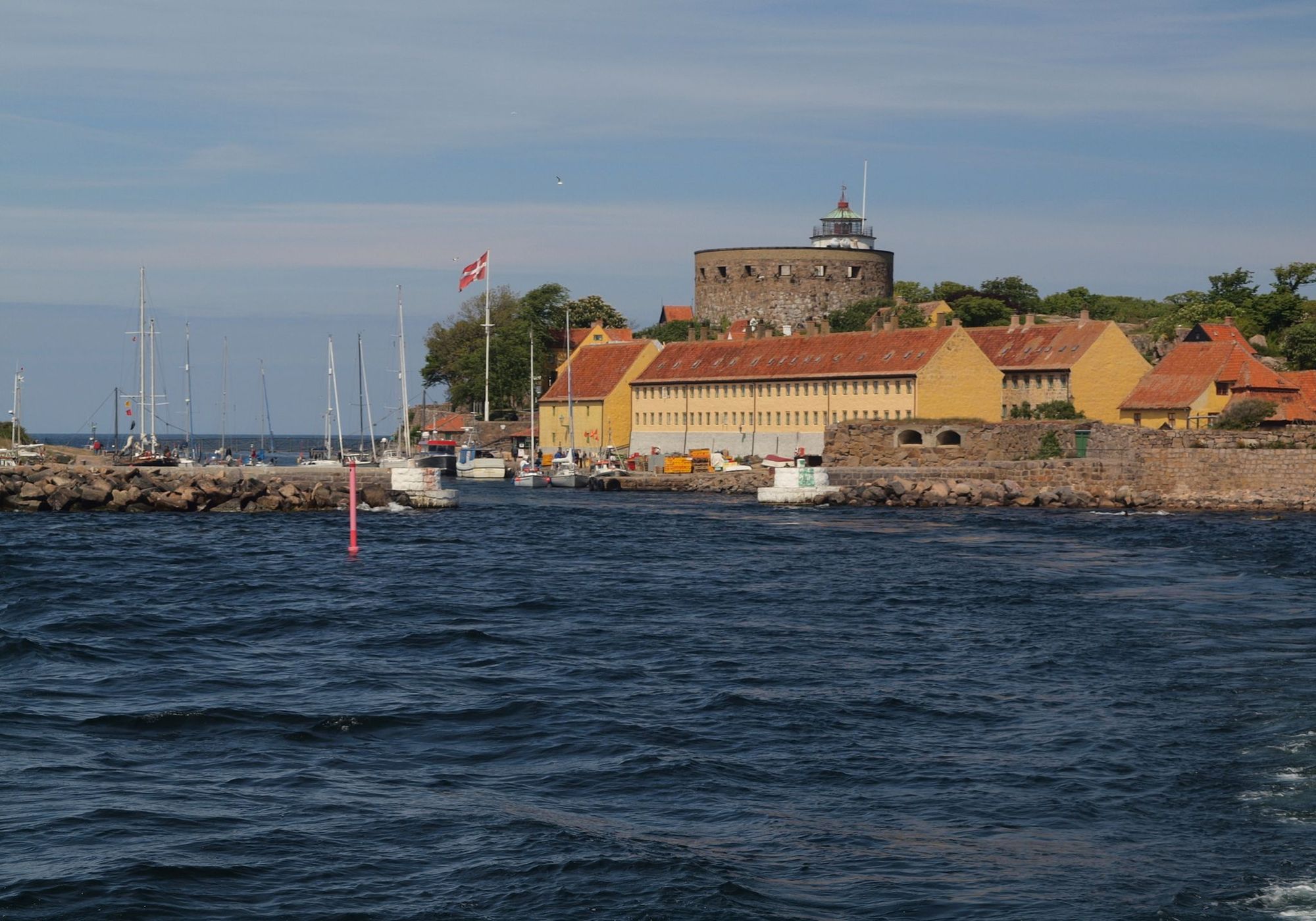Port Christiansø, barracks view, Denmark