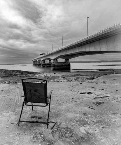 Prince of Wales Bridge from Severn Beach