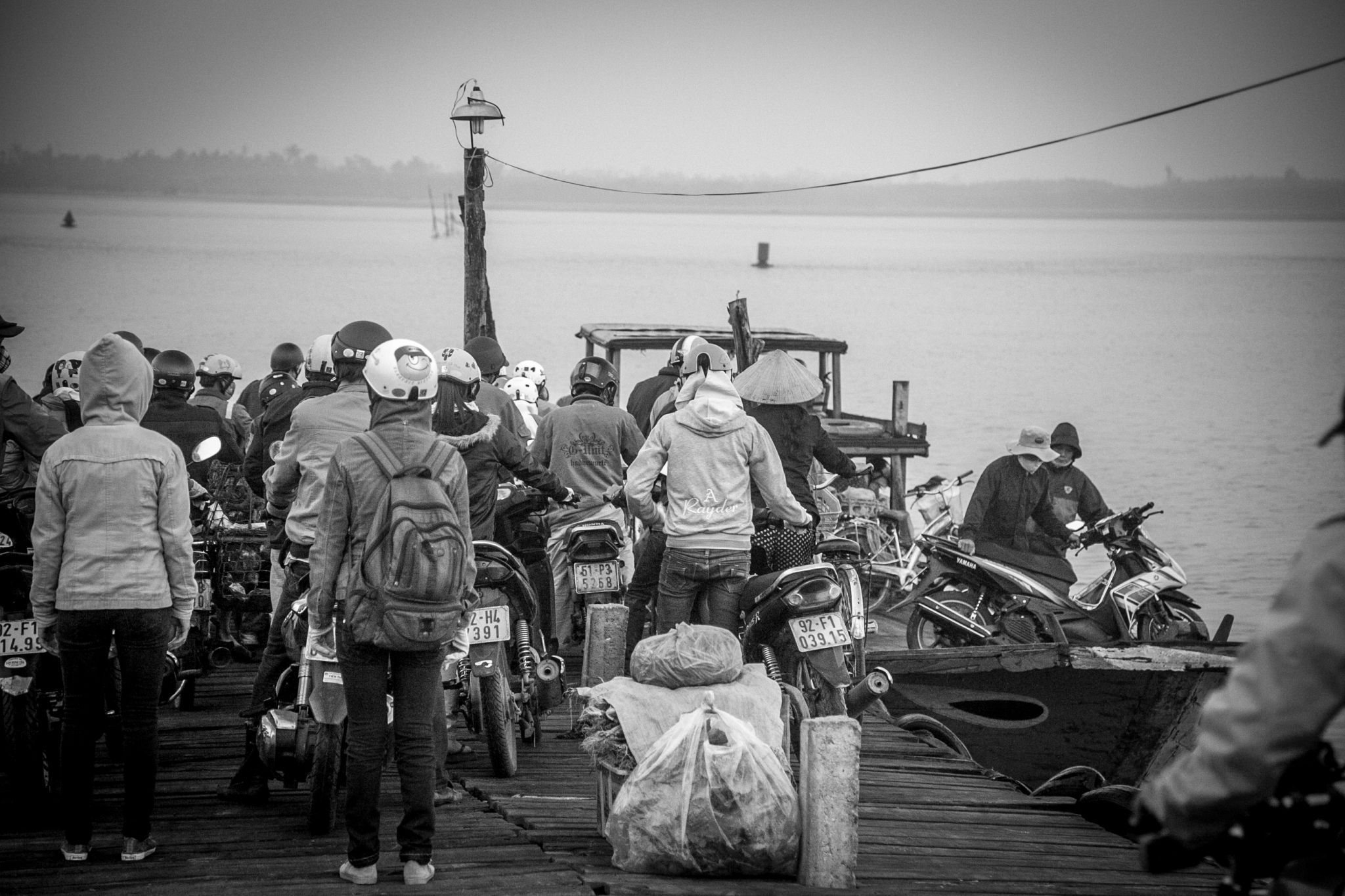 Queueing for the ferry Hoi An, Vietnam