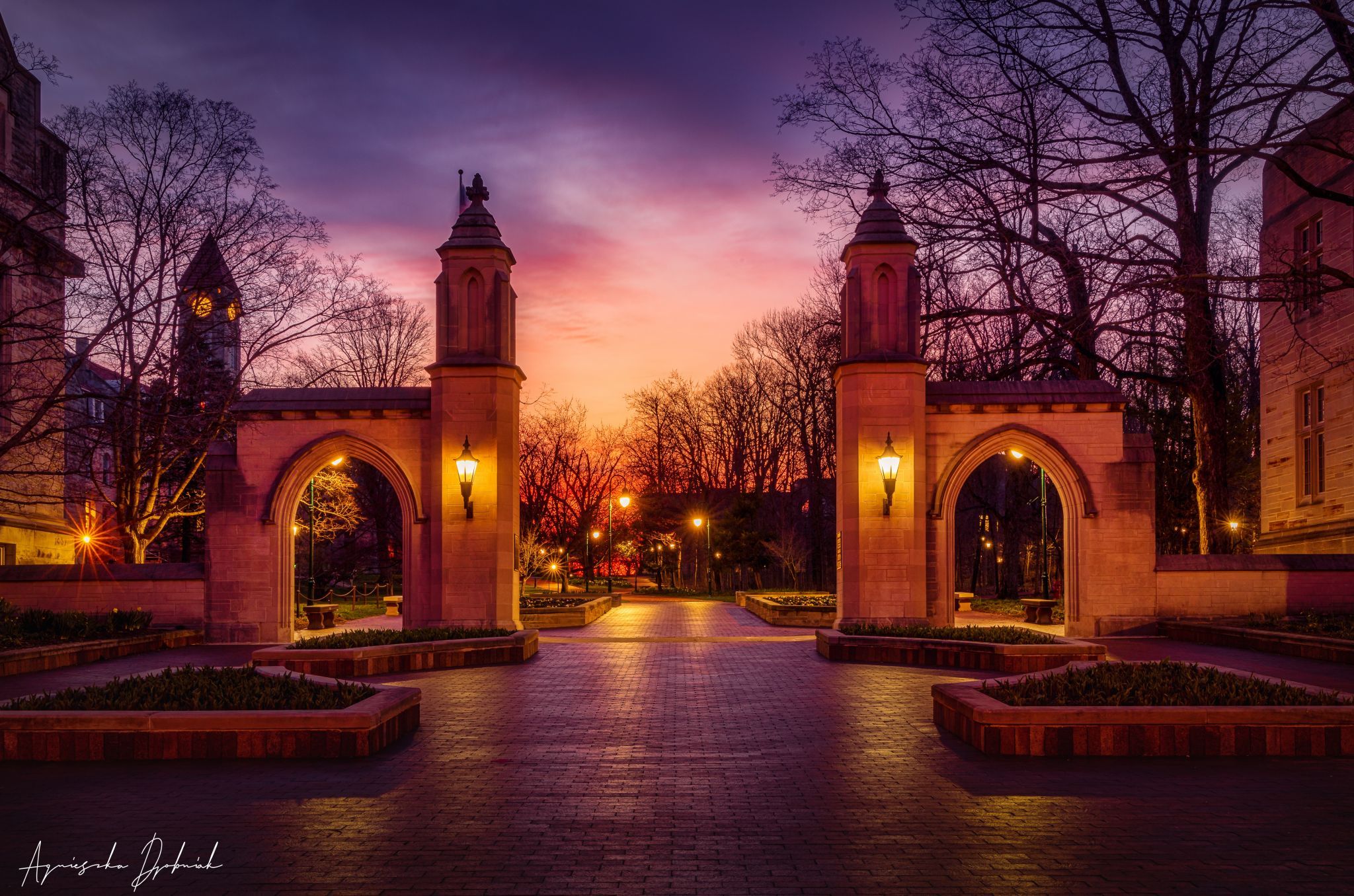 Sample Gates, Indiana University Bloomington, IN, USA