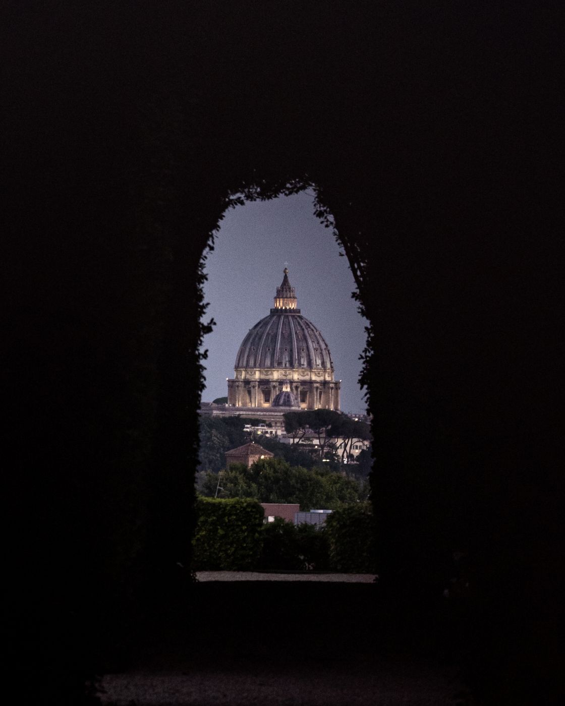 Aventine Keyhole of the Knights of Malta, Rome, Italy