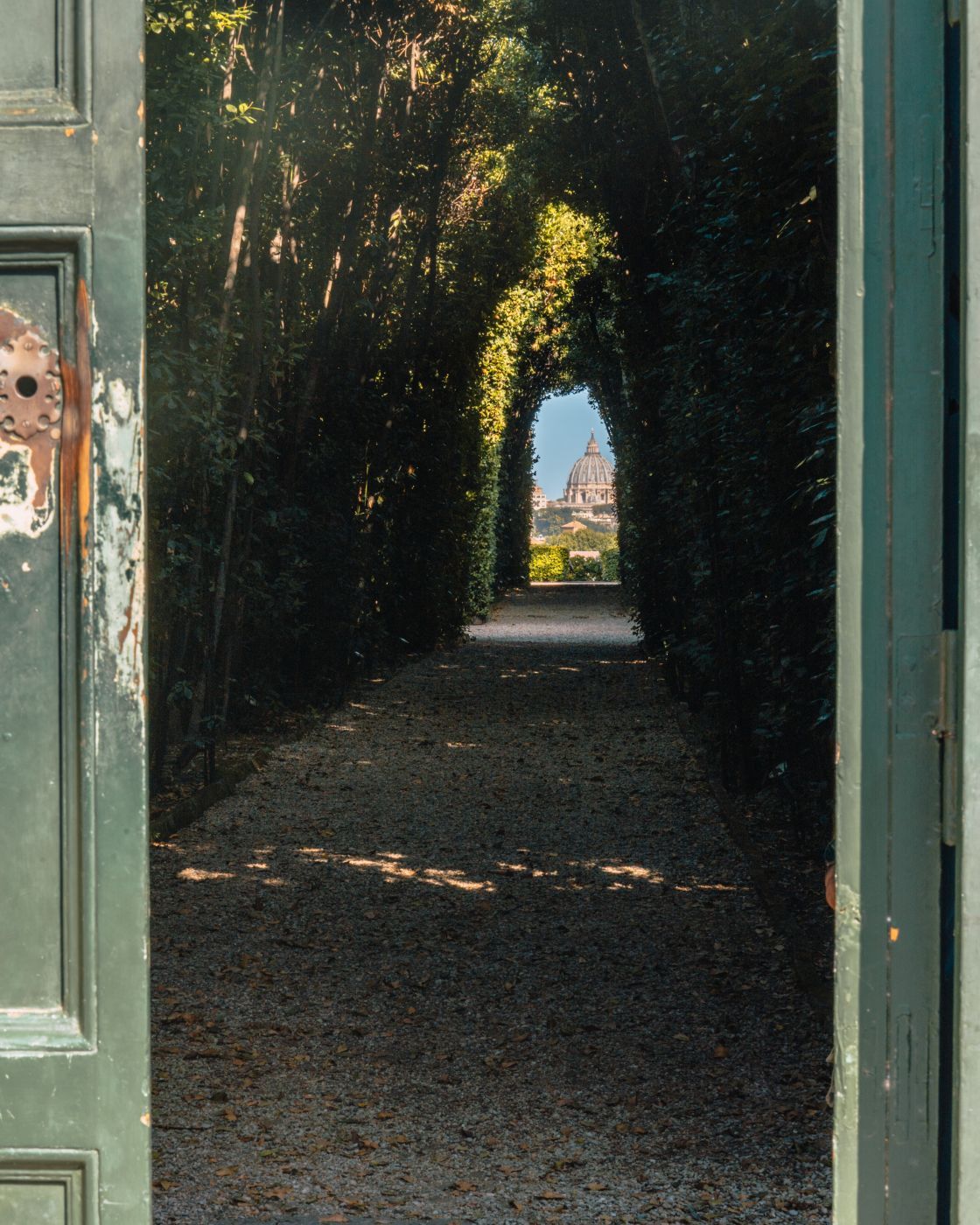 Aventine Keyhole of the Knights of Malta, Rome, Italy