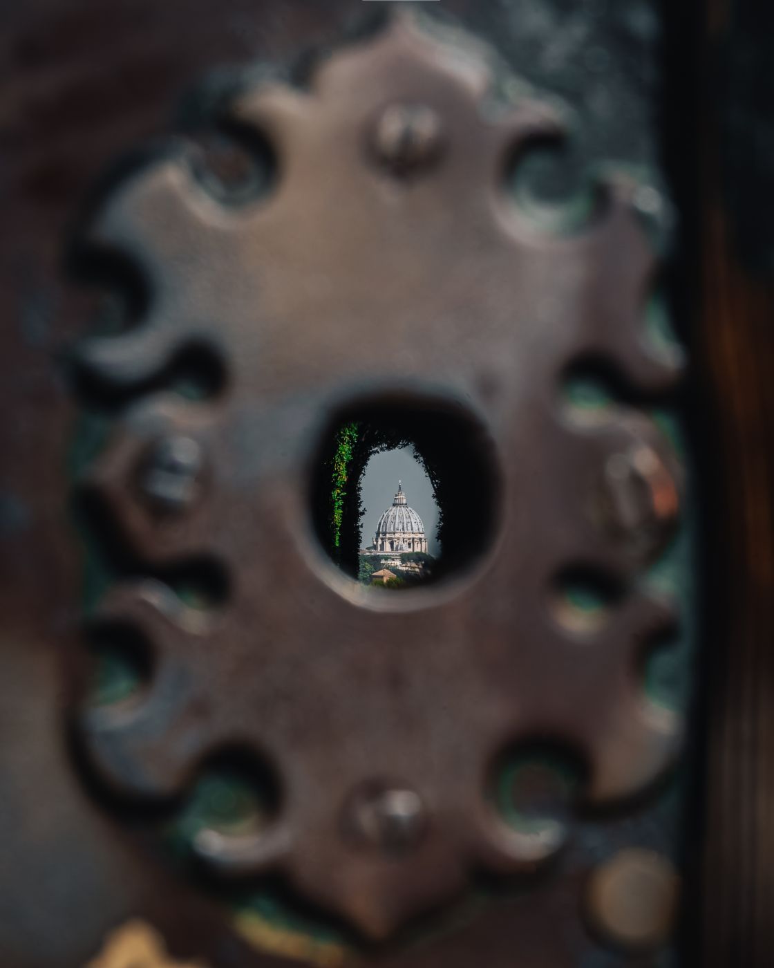 Aventine Keyhole of the Knights of Malta, Rome, Italy