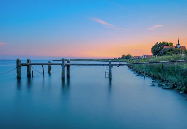 Soft sunset on Markermeer
