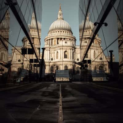 Reflection of St Paul's Cathedral, London, United Kingdom