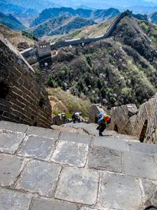 The Great wall Steep Climb Jinshanling