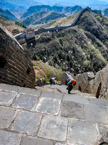 The Great wall Steep Climb Jinshanling