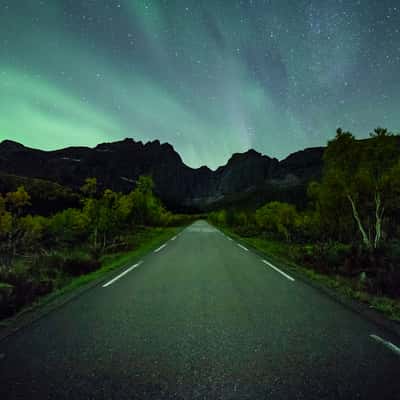 The road to Nusfjord, Lofoten, Norway