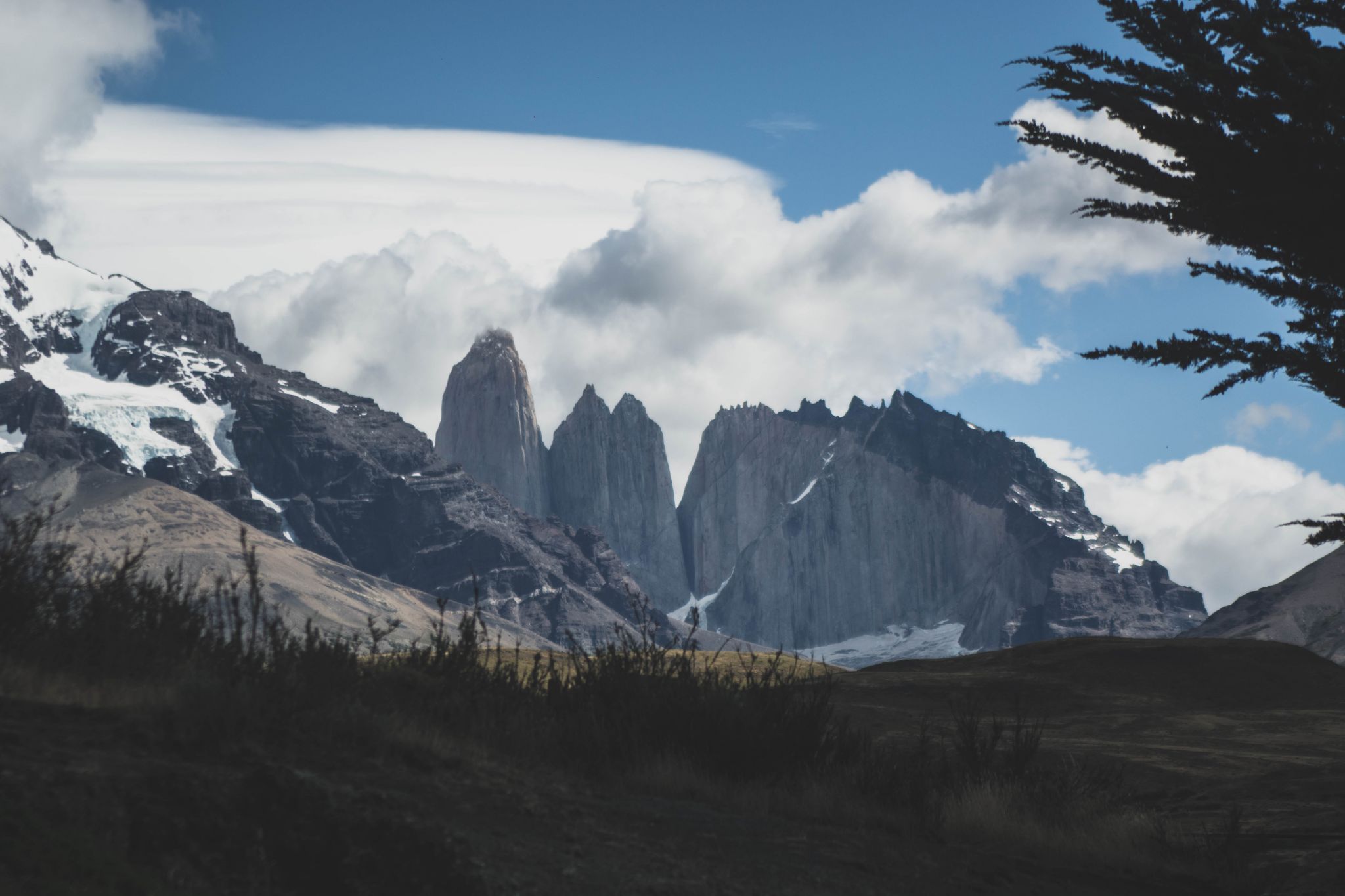 Torres del Paine from Laguna Amarga, Chile