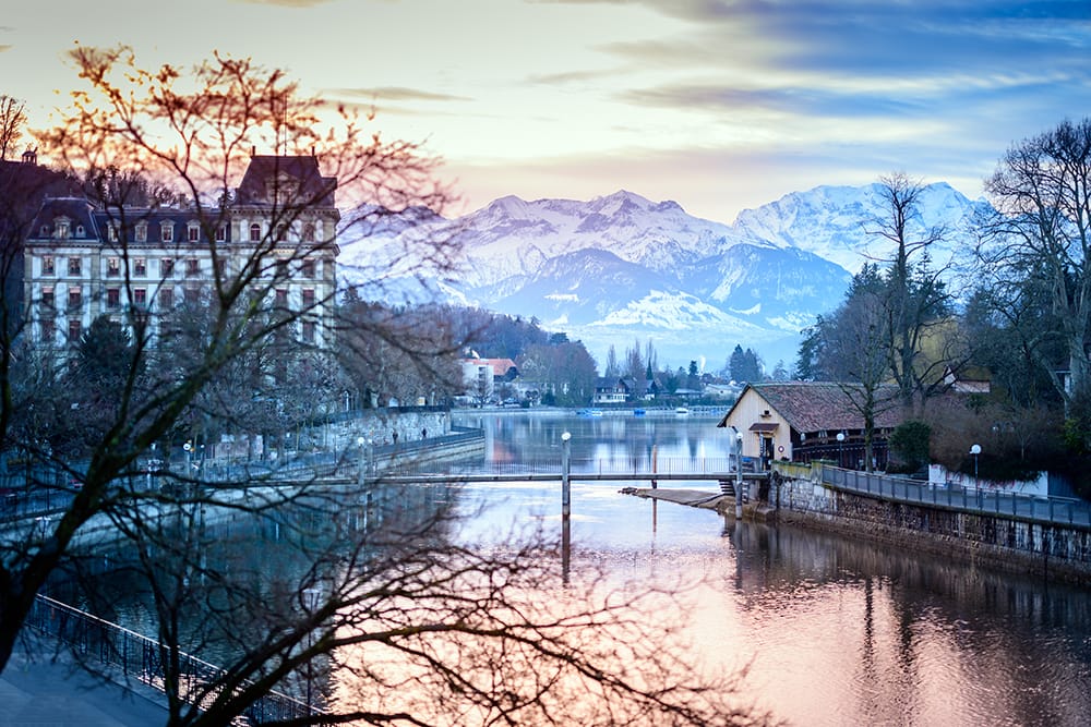 Town Thun in Switzerland, Switzerland