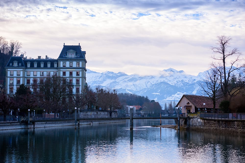 Town Thun in Switzerland, Switzerland